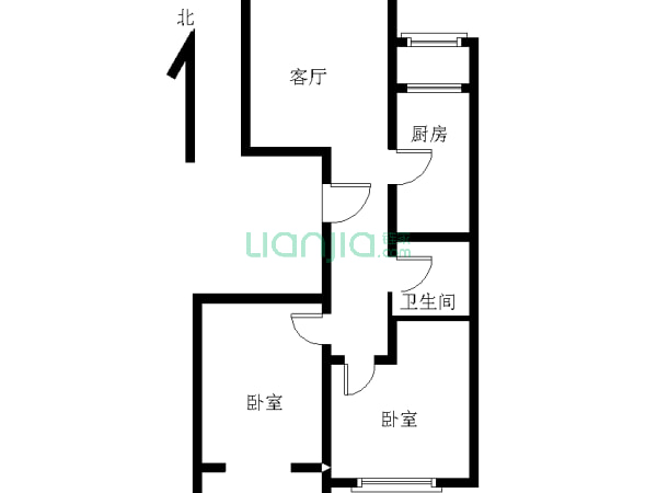上林世家 2室1厅 92平米