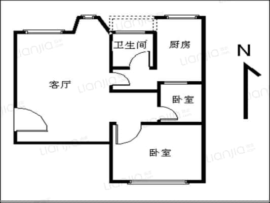 环市东路466号大院二手房 当前房源 基本信息 基本属性 房屋户型2室1